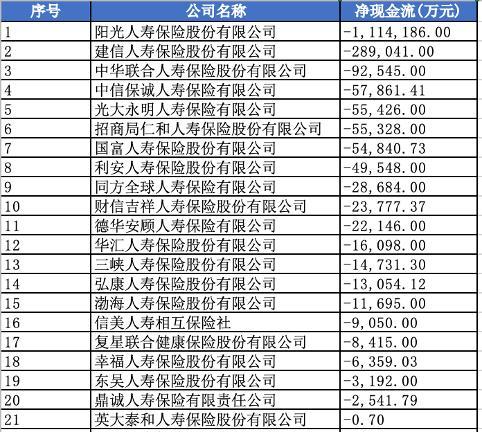 保险公司现金流量表_保险现金流量表_保险公司现金流动态