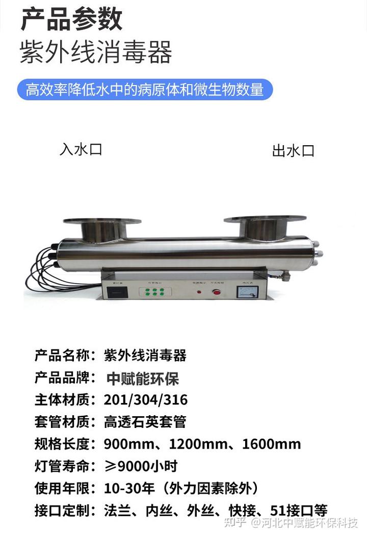 紫外线消毒污水处理_紫外线污水消毒设备_城市污水紫外线消毒