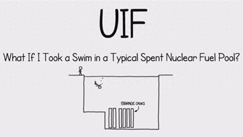 当掉进存放核废料的水池里会怎样？实际上一点事都没