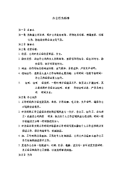 公司员工行为准则简短总结_公司员工行为准则的内容有哪些_员工行为准则心得体会怎么写